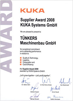KUKA Supplier Award